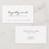 ミニマリスト·カモダンリグラティロイヤリティ ロイヤリティカード (正面/裏面)