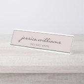 ミニマリスト·カモダンリグラティ·デスク名プレート デスクネームプレート (正面)