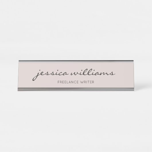 ミニマリスト·カモダンリグラティ·デスク名プレート デスクネームプレート (正面)