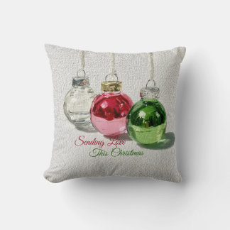ミニマリスト ガラス製クリスマスオーナメント クッション