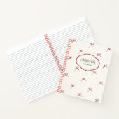 ミニマリスト ガーリー コケッタ リボン スパイラル ノートブック (内部)