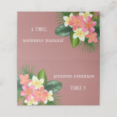 ミニマリスト キャニオン ローズ フラワー ウェディング プレース カード (外部開封)