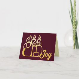 ミニマリスト キャンドル シーズンカード