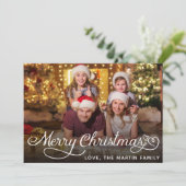 ミニマリスト クリスマスカード 写真 案内状 (スタンド正面)