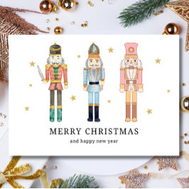 ミニマリスト クリスマス ナッツクラッカー クリスマスカード