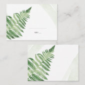 ミニマリスト グリーンフェーン プレイスカード (正面/裏面)