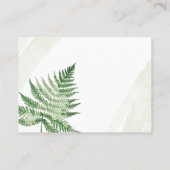 ミニマリスト グリーン フェルン プレイスカード (裏面)