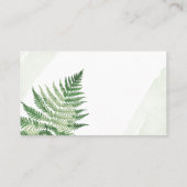 ミニマリスト グリーン フェルン プレイスカード (裏面)