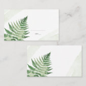 ミニマリスト グリーン フェルン プレイスカード (正面/裏面)