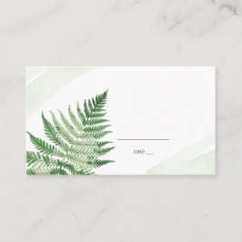 ミニマリスト グリーン フェルン プレイスカード