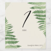 ミニマリスト グリーン フェルン ワインラベル (シングルラベル)