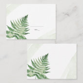 ミニマリスト グリーン フェン プレイスカード (正面/裏面)
