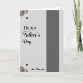 ミニマリスト グレー 父の日 | 世界で最高のパパ カード (正面)
