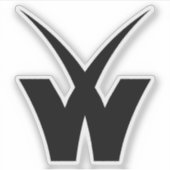 ミニマリスト ゲーミング W モノグラム シール (正面)