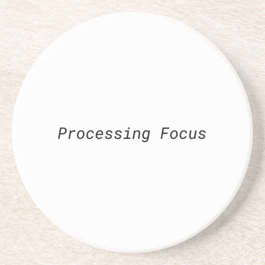 ミニマリスト コースター Processing Focus (正面)