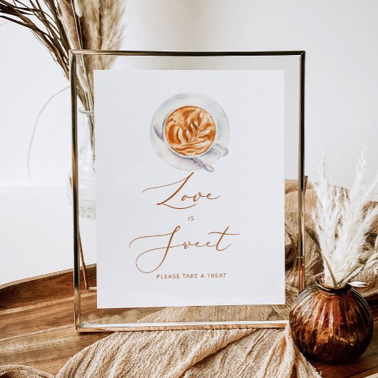 ミニマリスト コーヒー ラブは甘い、デザートを取って ポスター