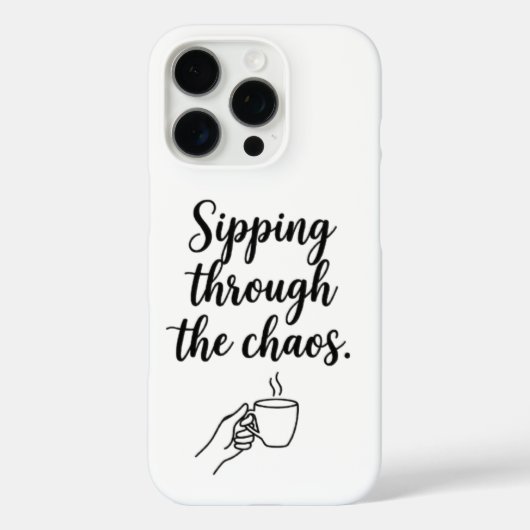 ミニマリスト コーヒー 引用 iPhone カー Case-Mate iPhoneケース (裏面)