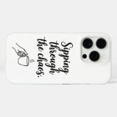 ミニマリスト コーヒー 引用 iPhone カー Case-Mate iPhoneケース (裏面 (横))