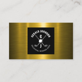 ミニマリスト ゴルフ モノグラム デザイン 名刺