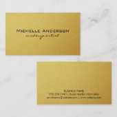 ミニマリスト・ゴールデン 名刺 (正面/裏面)