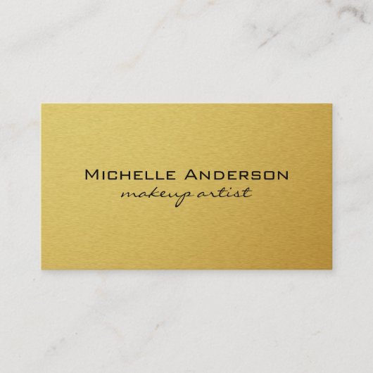 ミニマリスト・ゴールデン 名刺 (正面)