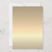 ミニマリスト ゴールドスクリプト ウェディング招待状 招待状 (裏面)