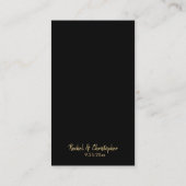 ミニマリスト ゴールドディテール ウェディング インサート 封入カード エンクロージャーカード (裏面)