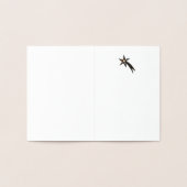 ミニマリスト ゴールドホイル クリスマス 箔カード (内部)