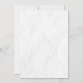 ミニマリスト ゴールドリーフ ウェディング 招待状 (裏面)