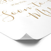 ミニマリスト ゴールド ゲスハウメニーキッス ポスター (角)