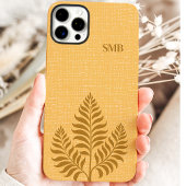 ミニマリスト ゴールド ボタニカル モノグラム Case-Mate iPhoneケース
