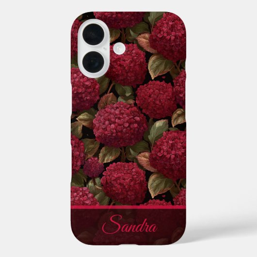 ミニマリスト サンクスギフト アジサイ フラワー Case-Mate iPhoneケース (裏面)