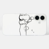 ミニマリスト サンセット モーメント ラインアート Case-Mate iPhoneケース (裏面 (横))