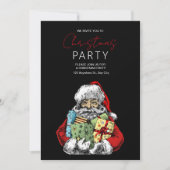 ミニマリスト サンタ クリスマス パーティー 招待状, クリスマス 招待状 (正面)