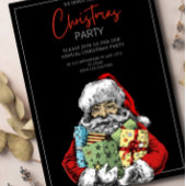 ミニマリスト サンタ クリスマス パーティー 招待状, クリスマス 招待状