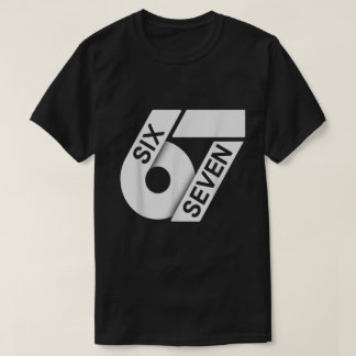 ミニマリスト シックス セブン 67 デザイン Tシャツ