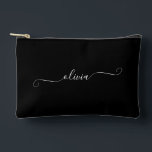 ミニマリスト シック おしゃれ カスタマイズ ブラック ホワイト アクセサリーポーチ<br><div class="desc">おしゃれなミニマリストスタイルのブラック&ホワイトのアクセサリーポーチ。コスメポーチとしても使えます。旅行のお供に最適なアクセサリー。ブライズメイド、友人、家族へのプレゼントにぴったり。</div>