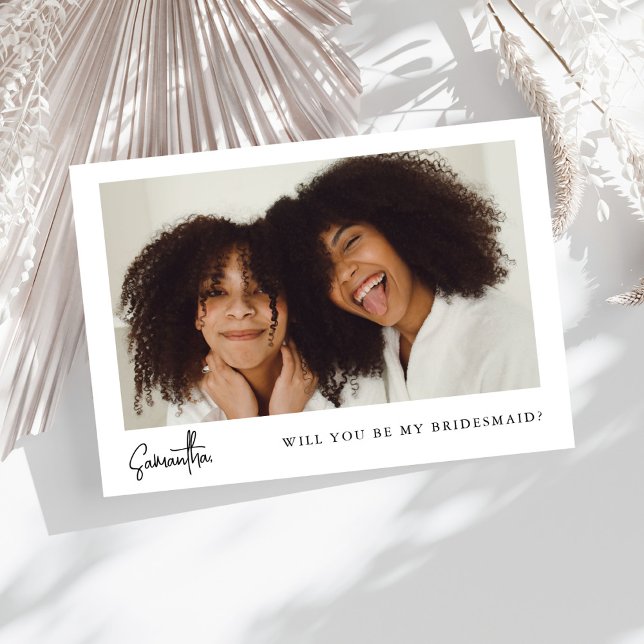 ミニマリスト シック ブラック フォト 花嫁の提案 (クリエイターアップロード済み)