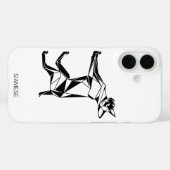 ミニマリスト・シャム猫 幾何学 iPhone / Samsung  Case-Mate iPhoneケース (裏面 (横))