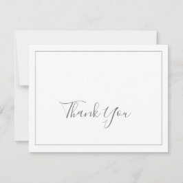 ミニマリスト・シルバーサンキューカード サンキューカード