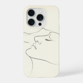 ミニマリスト シングルラインアート アブストラクト iPhone 15 PROケース