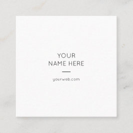 ミニマリスト　シンプルモダン　スクエア　名刺 スクエア名刺