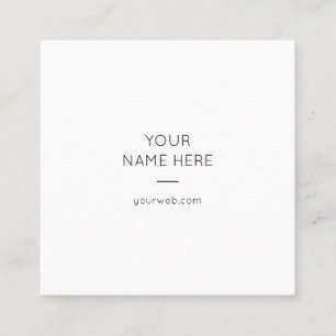 ミニマリスト　シンプルモダン　スクエア　名刺 スクエア名刺