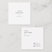 ミニマリスト シンプルモダン スクエア 名刺 スクエア名刺 (正面/裏面)