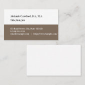 ミニマリスト、シンプル名刺 名刺 (正面/裏面)