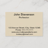 ミニマリスト、シンプル、プレイド 名刺 (裏面)