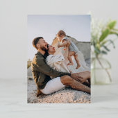 ミニマリスト ジューシー 1 フォト リアル ホイル ホリデー カード (立ち正面)