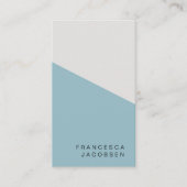 ミニマリスト・スカンジ |スカンジナビアの青モダン灰色 名刺 (正面)