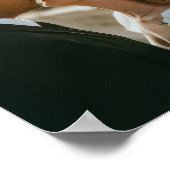 ミニマリスト スクリプト ウェディング ヴォウズ カスタム フォト ポスター (角)