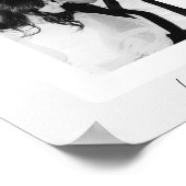 ミニマリスト スクリプト エース オブ スペード カップル フォト ポスター (角)